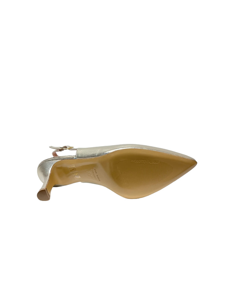 slingback donna pelle vernissage art.e23821 platino