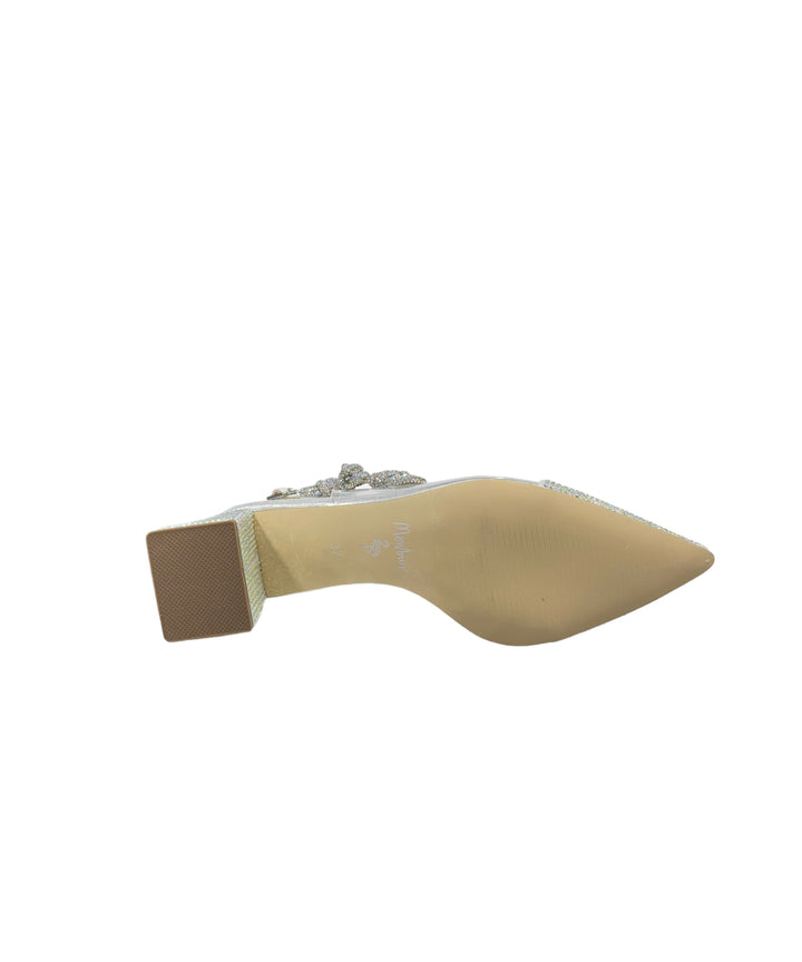 slingback eleganti donna menbur art.23829 silver