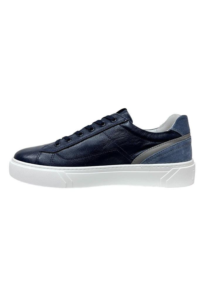 sneakers uomo pelle nero giardini art.e400241u200 blu