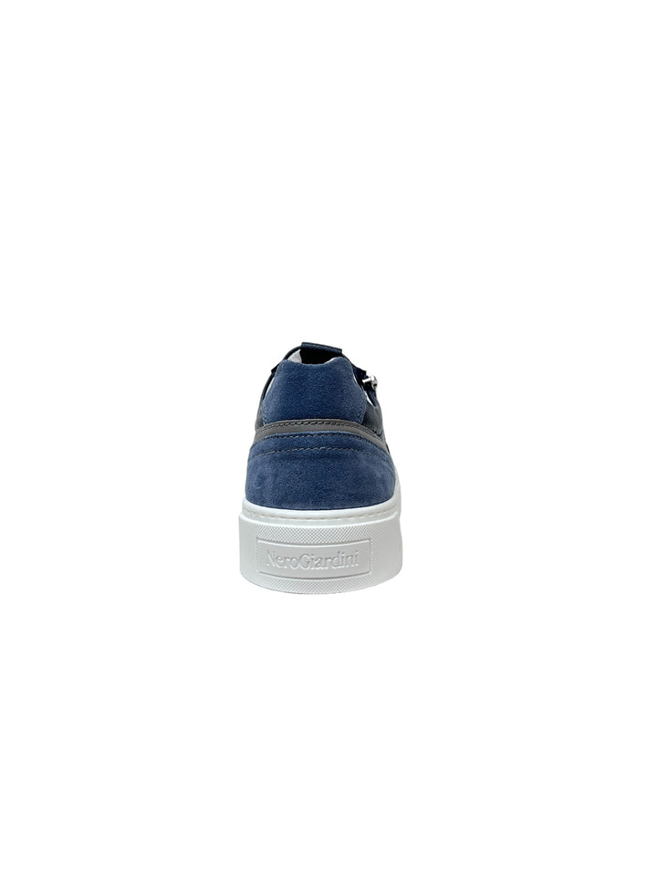 sneakers uomo pelle nero giardini art.e400241u200 blu