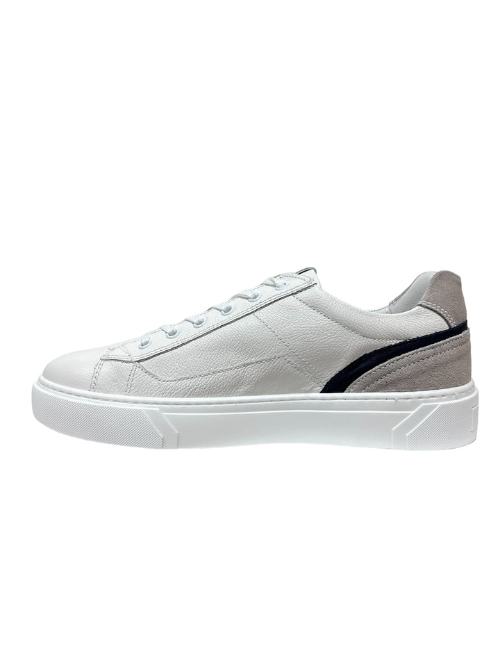 sneakers uomo pelle nero giardini art.e400241u707 bianco