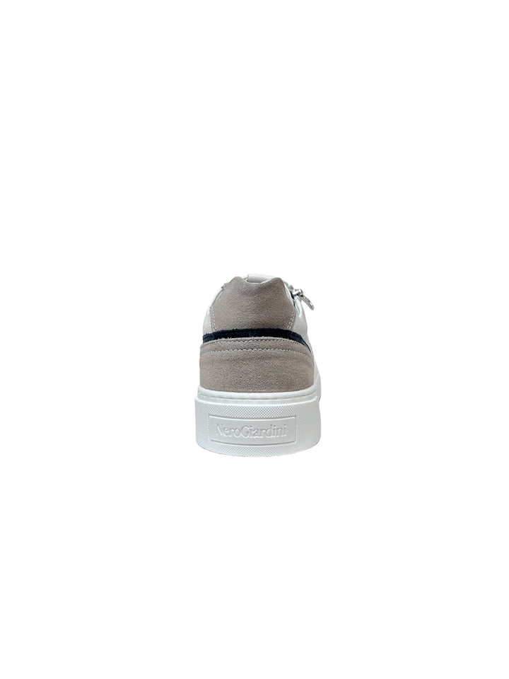 sneakers uomo pelle nero giardini art.e400241u707 bianco