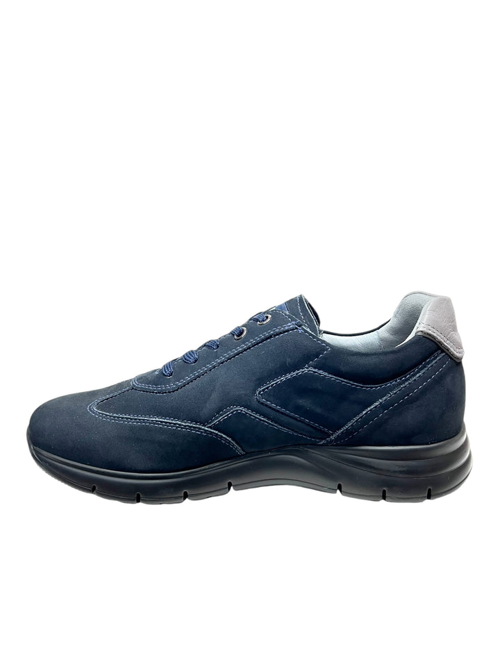 sneakers uomo pelle nero giardini art.i202501u205 blu navy