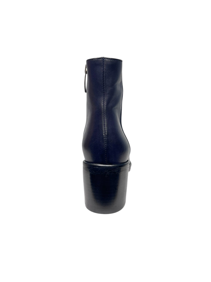 tronchetto donna pelle blu ink