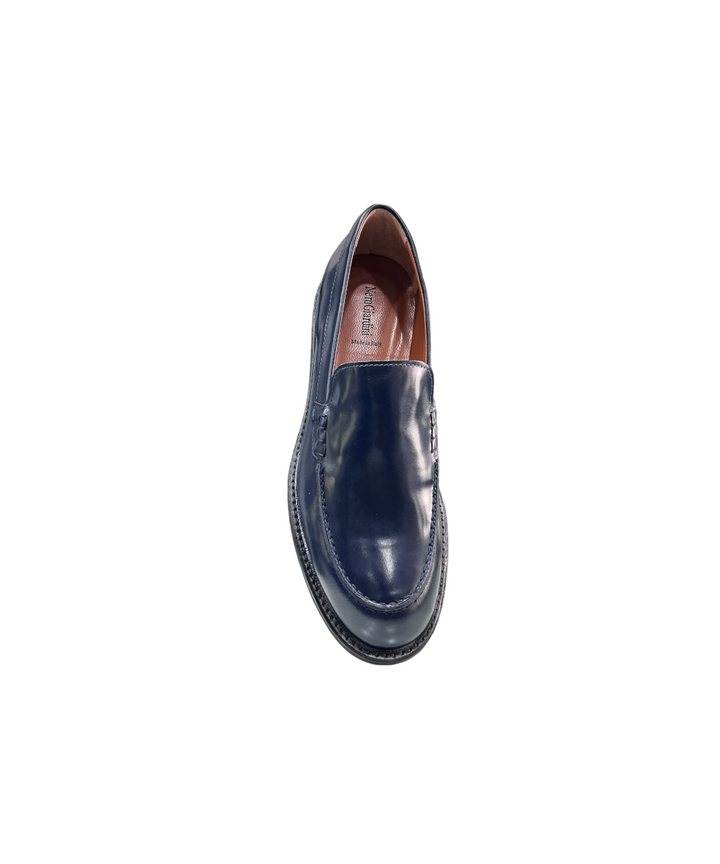 mocassini uomo pelle nero giardini art. e302770ue207 blu incanto