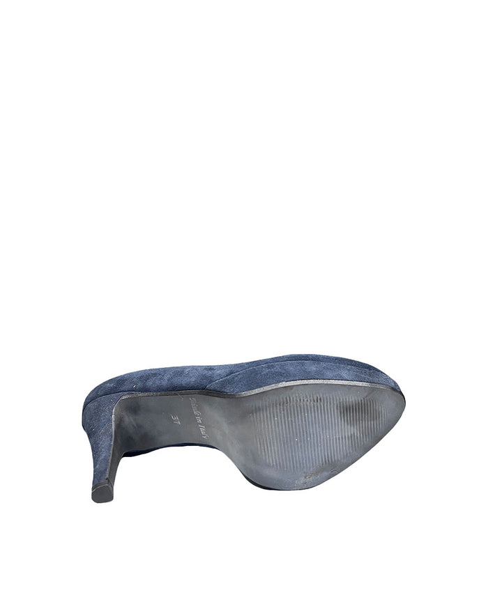 Décolleté donna pelle Perticara art. 279 blu