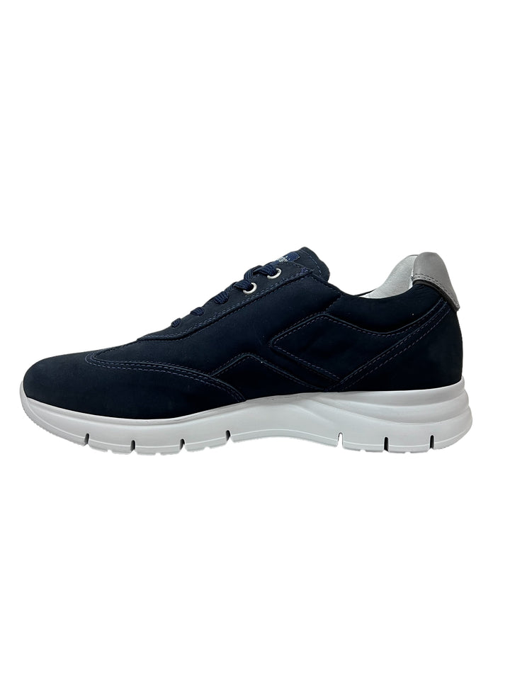 sneakers uomo pelle nero giardini art.e302811u205 navy
