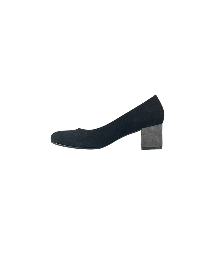 décolletè donna pelle scamosciata perticara art. 299 nero