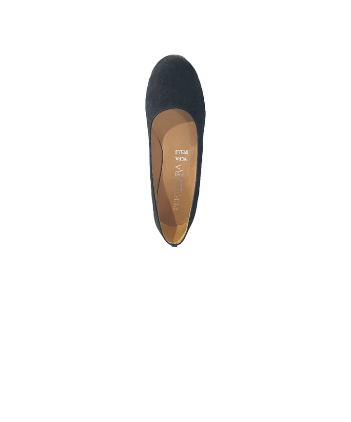 décolletè donna pelle scamosciata perticara art. 299 nero