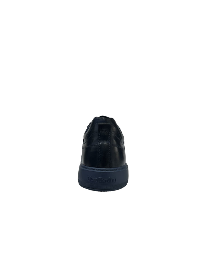 sneakers uomo pelle nero giardini art. i303060u207 blu incanto