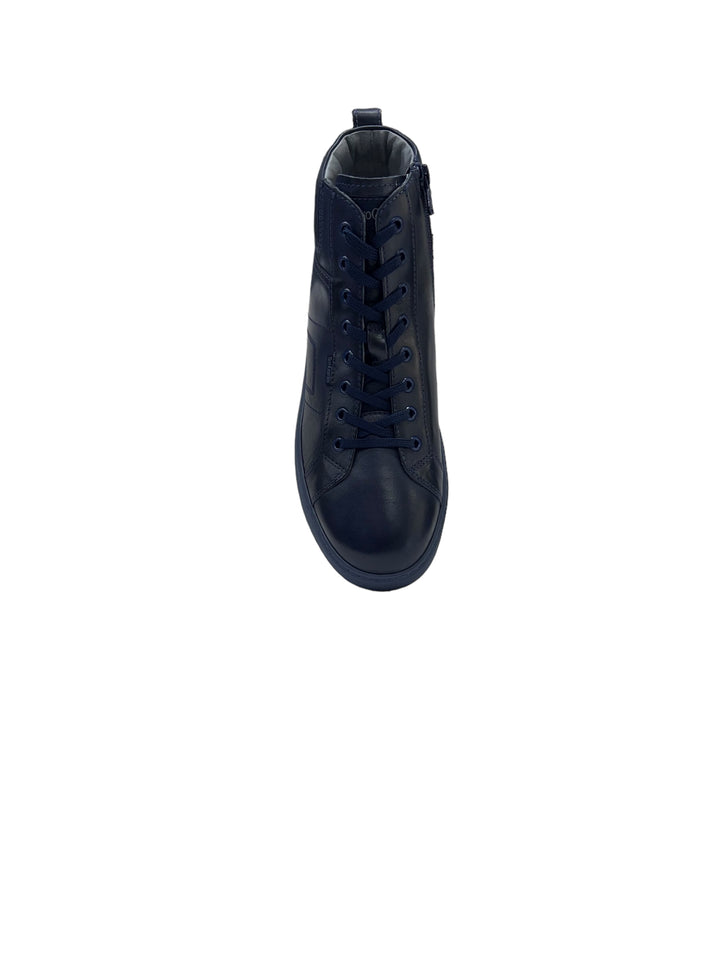 sneakers alte uomo pelle nero giardini art. i303061u207 blu incanto