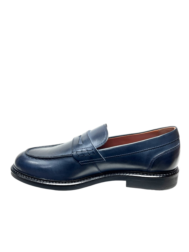 mocassini uomo pelle nero giardini art.i400330u207 blu incanto