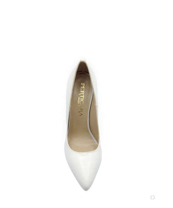 décolleté pelle perticara art.336 BIANCO