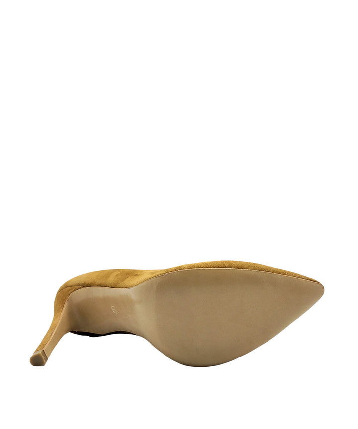 décolleté donna camoscio perticara art.336 cuoio