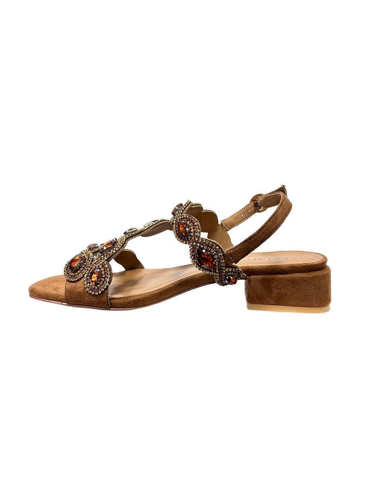 sandali donna pelle lejade art.3375 cuoio