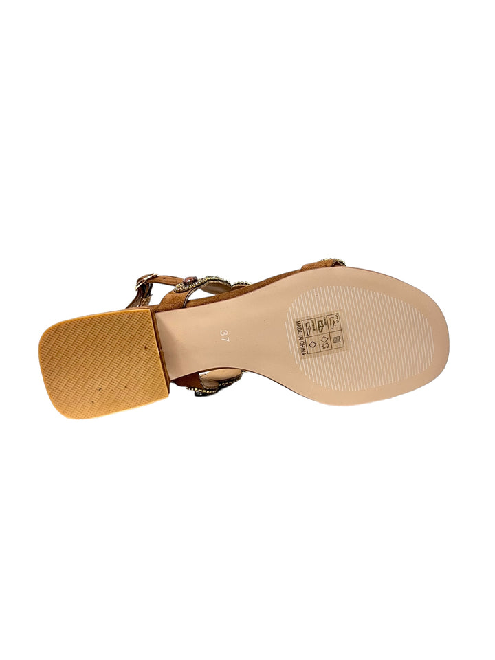 sandali donna pelle lejade art.3375 cuoio