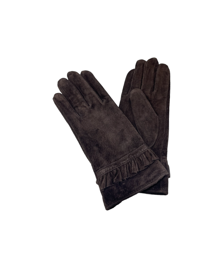 Guanti in pelle scamosciata B.F.T. art.340-136 ebano