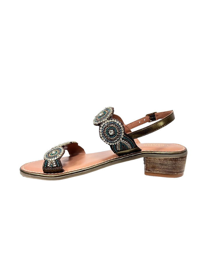 sandali donna pelle lejade art.3421 bronzo