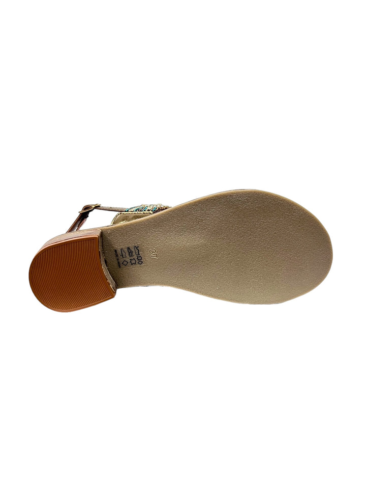 sandali donna pelle lejade art.3421 bronzo