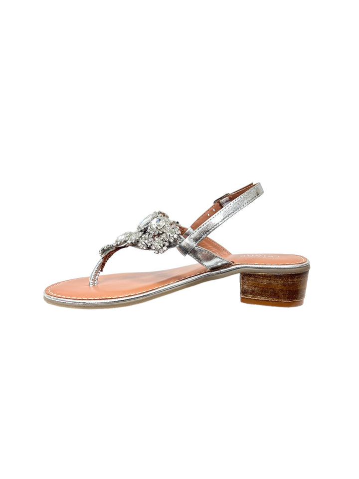 sandali infradito donna pelle lejade art.3425 argento