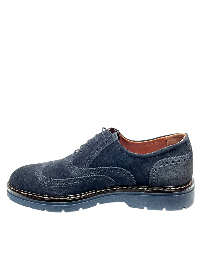 stringate uomo pelle nero giardini art.i400350u200 blu