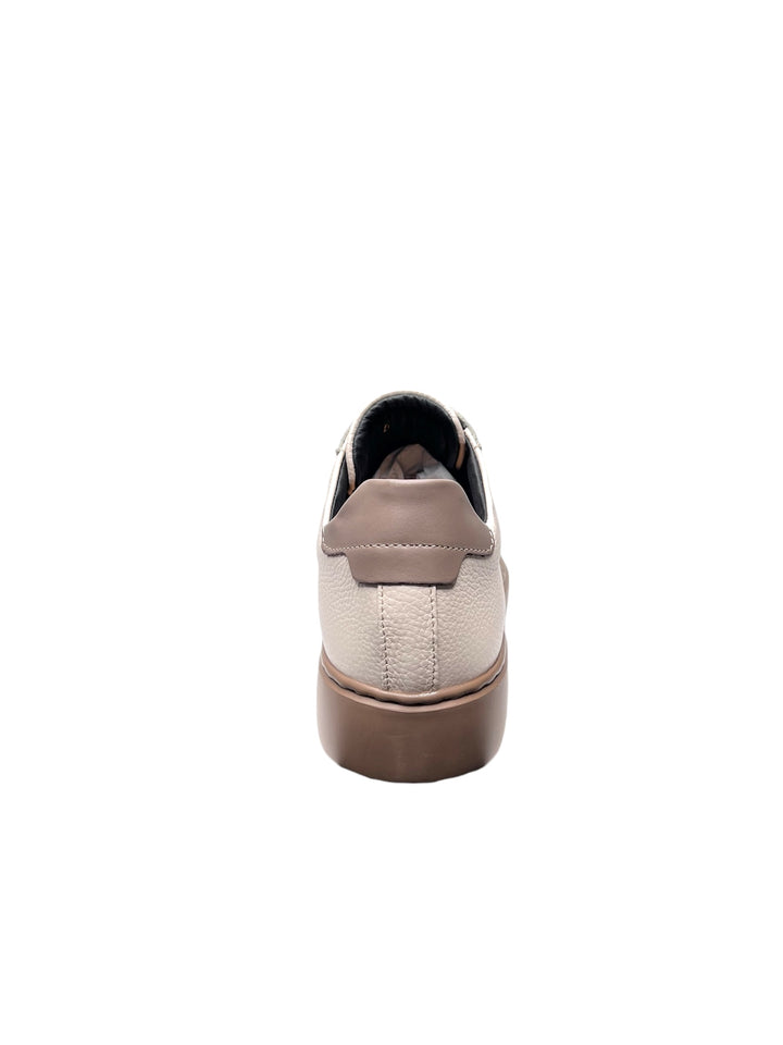 sneakers uomo pelle exton art.350 latte