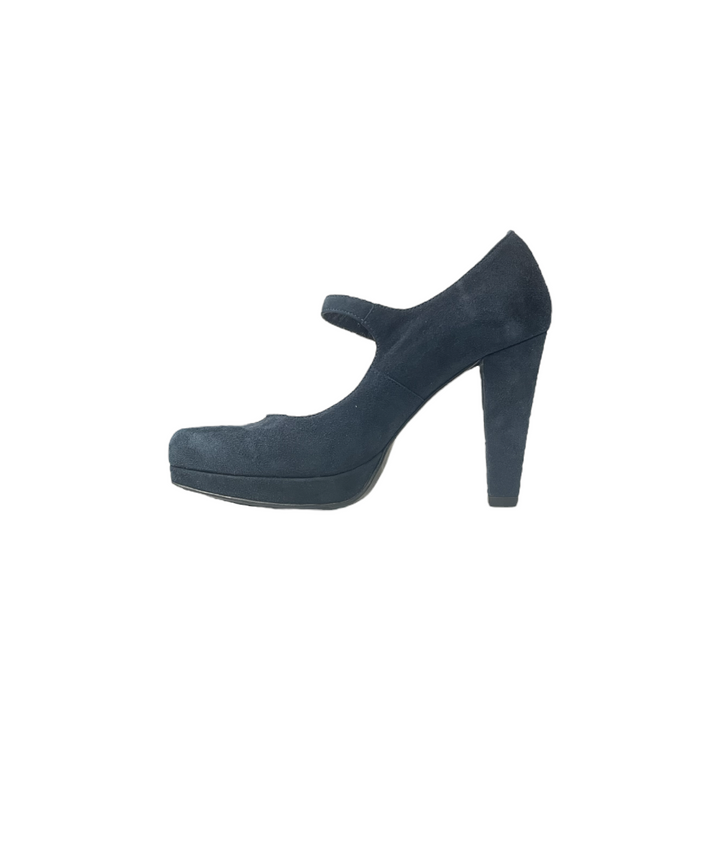 décolleté donna pelle scamosciata perticara art. 352 blu