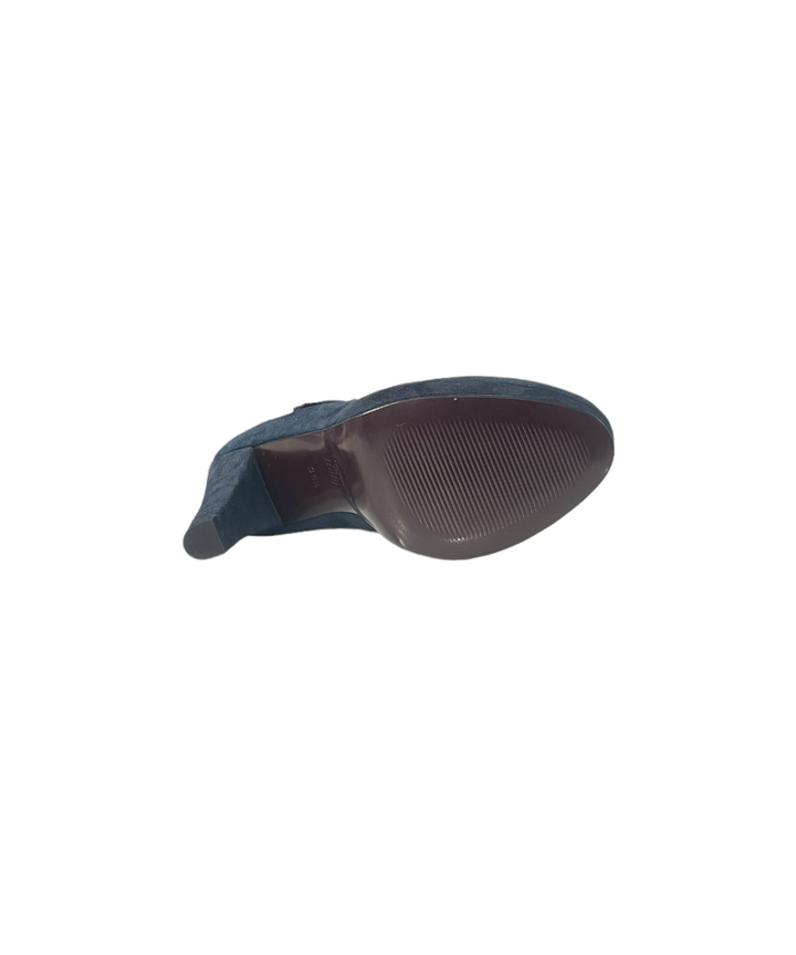 décolleté donna pelle scamosciata perticara art. 352 blu