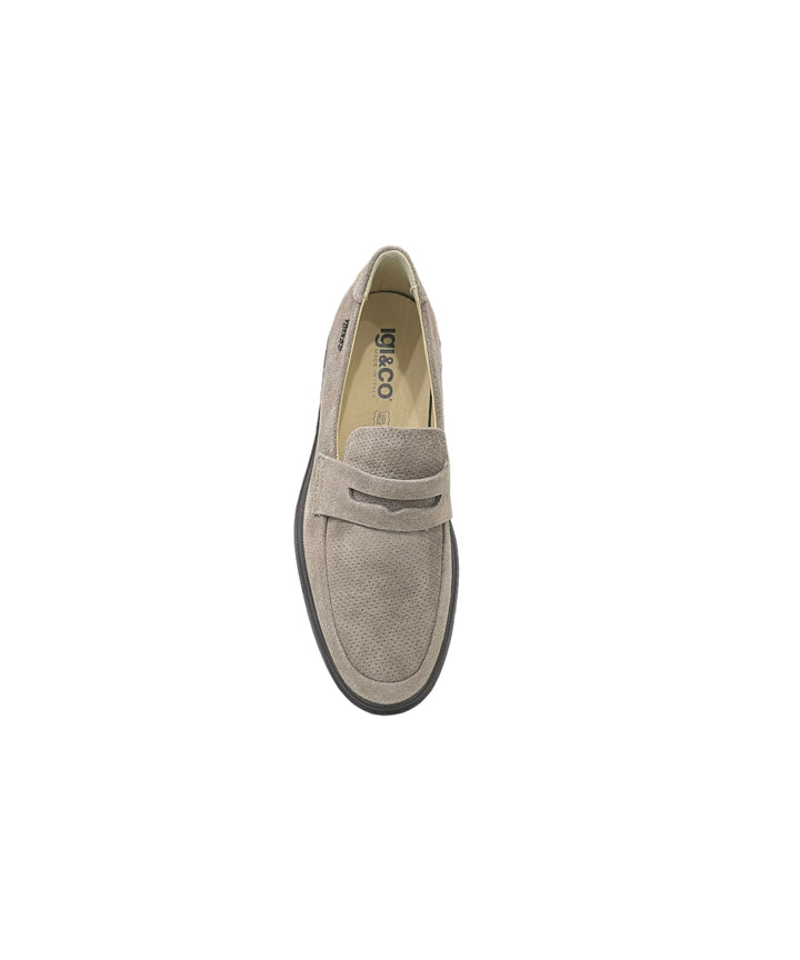 mocassini uomo pelle scamosciata igi&co art.3600022 peltro