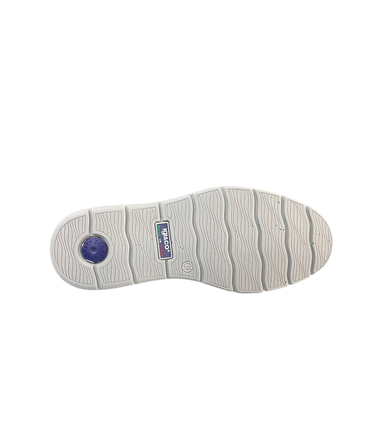 stringate uomo pelle-tessuto elasticizzato igi&co art.3606011 blu