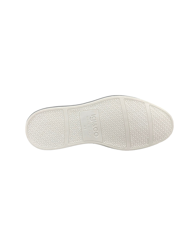 slip-on uomo pelle stampa intreccio igi&co art.3607611 fango
