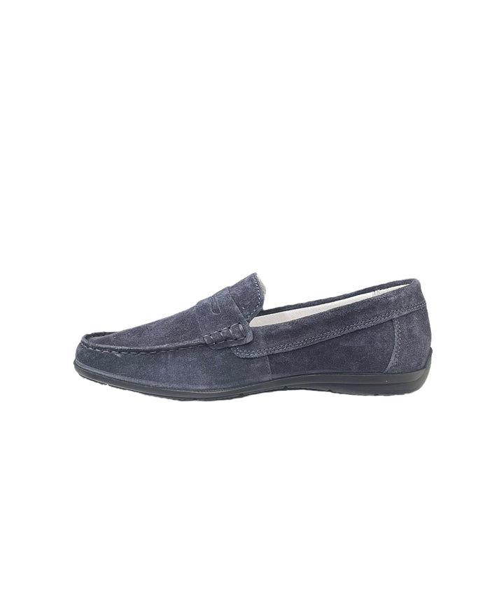 mocassini uomo pelle scamosciata igi&co art.3609533 blu