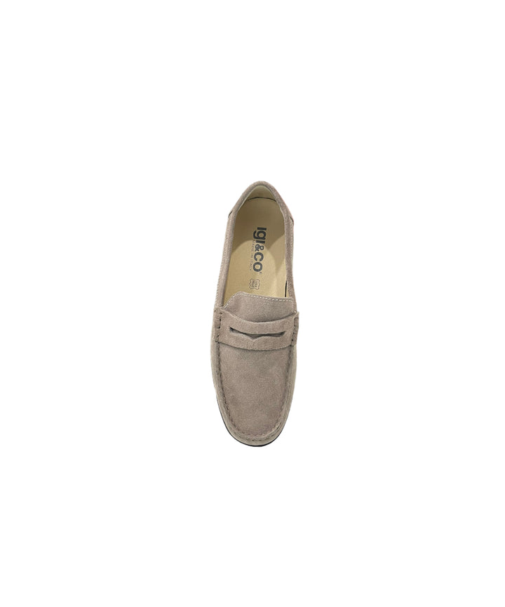 mocassini uomo pelle scamosciata igi&co art.3609544 peltro
