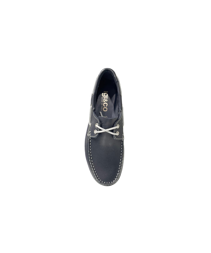 scarpe barca uomo pelle igi&co art.3612200 blu