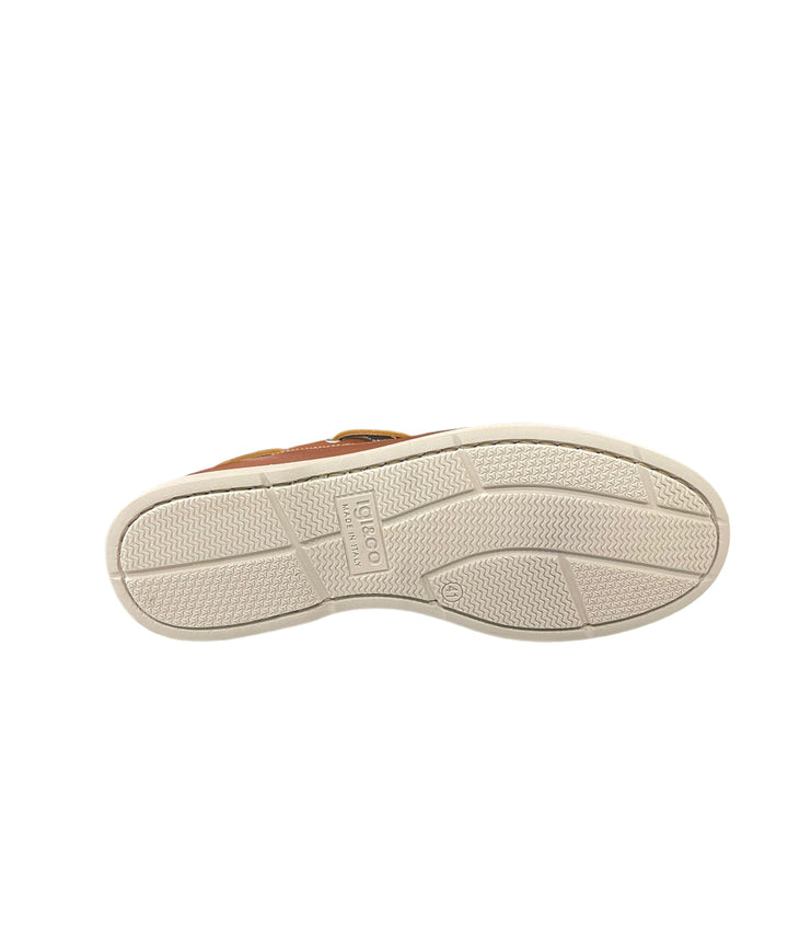 scarpe barca uomo pelle igi&co art.3612211 cuoio
