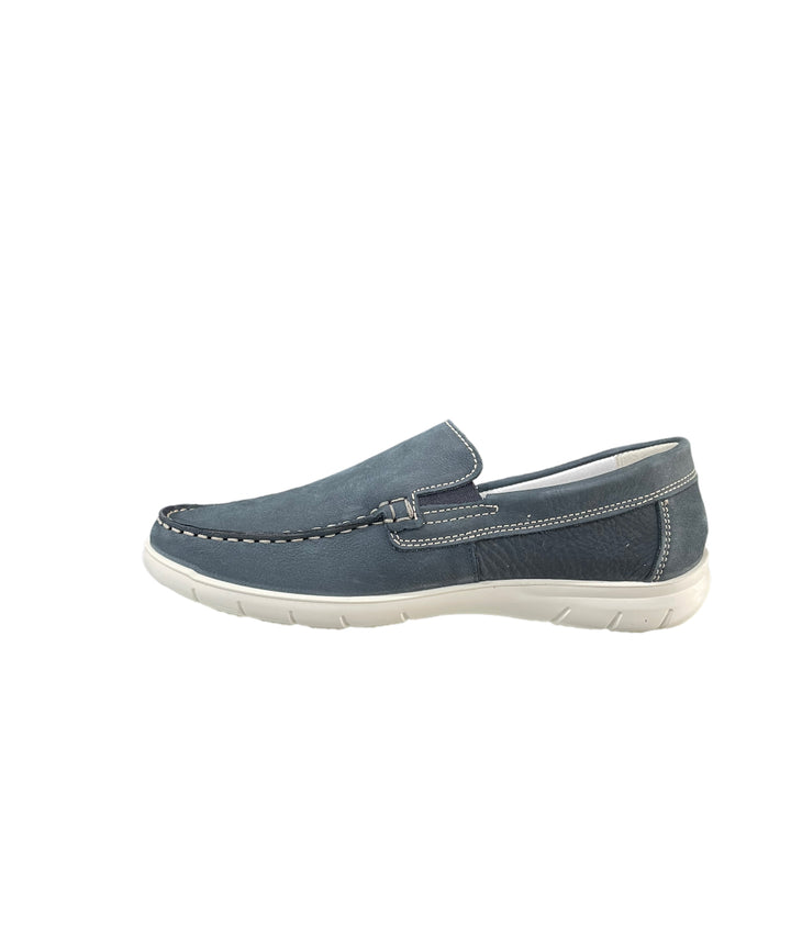 scarpe slip-on uomo pelle scamosciata igi&co art.3612600 blu