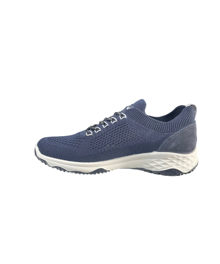 sneakers uomo pelle-tessuto elasticizzato  igi&co art.3617500 blu