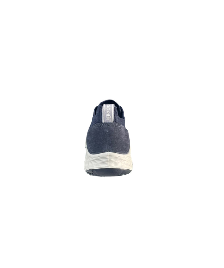 sneakers uomo pelle-tessuto elasticizzato  igi&co art.3617500 blu