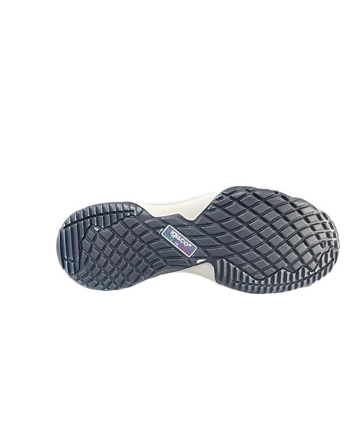 sneakers uomo pelle-tessuto elasticizzato  igi&co art.3617500 blu