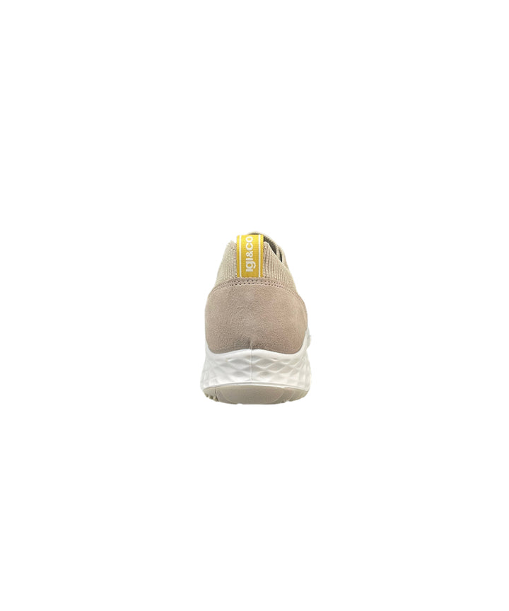 sneakers uomo pelle-tessuto elasticizzato  igi&co art.3617533 beige