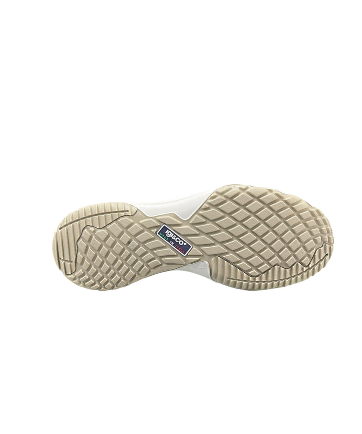 sneakers uomo pelle-tessuto elasticizzato  igi&co art.3617533 beige