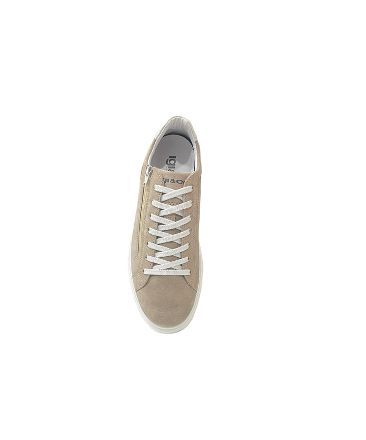 sneakers uomo pelle scamosciata igi&co art.3626011 BEIGE