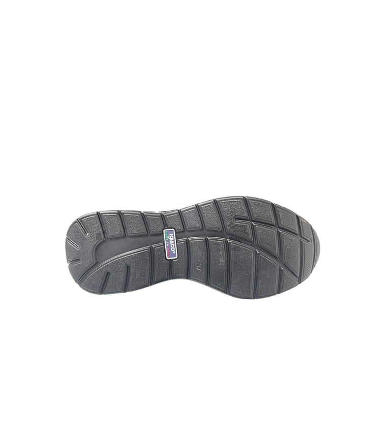 sneakers zeppa donna pelle-tessuto igi&co 3663022 nero