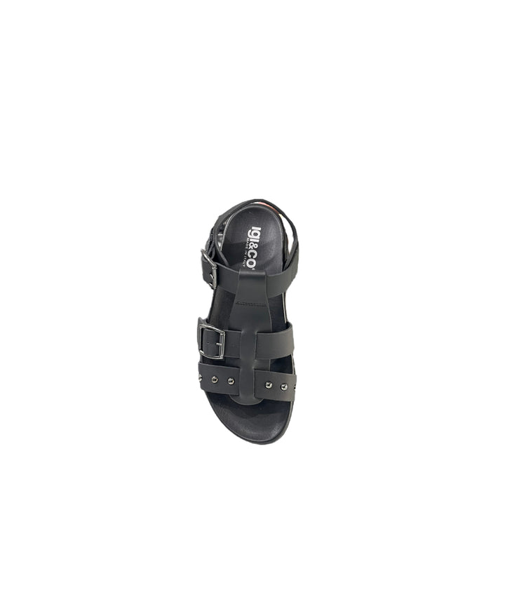 sandali donna pelle igi&co art. 3670200 NERO