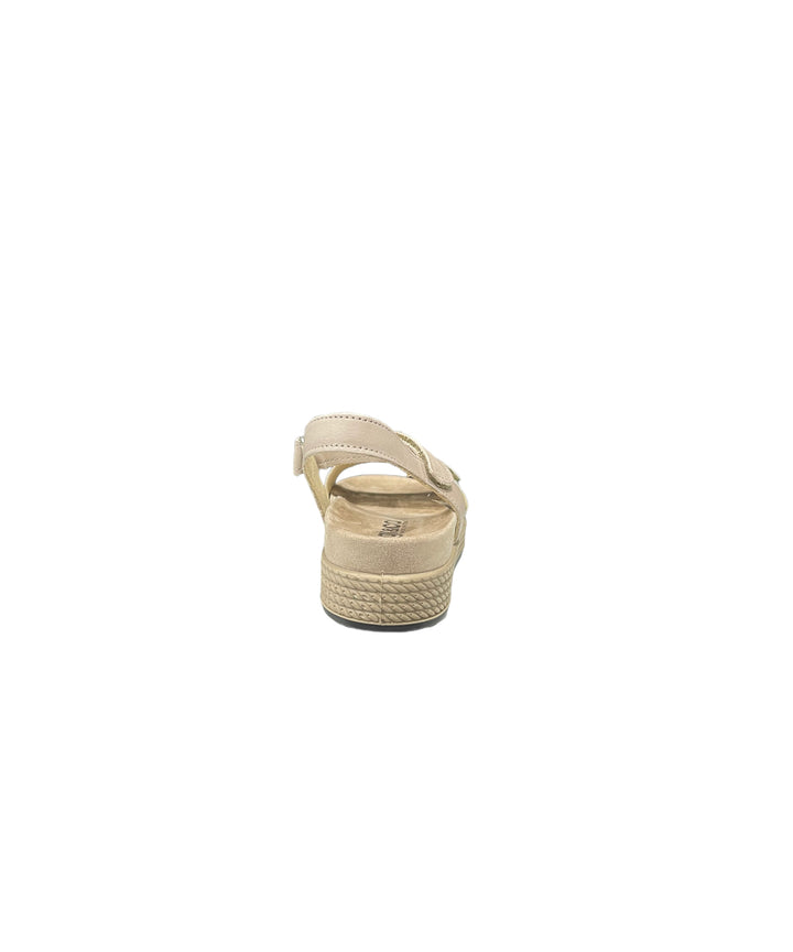 sandali donna pelle igi&co art. 3673233 platino-beige