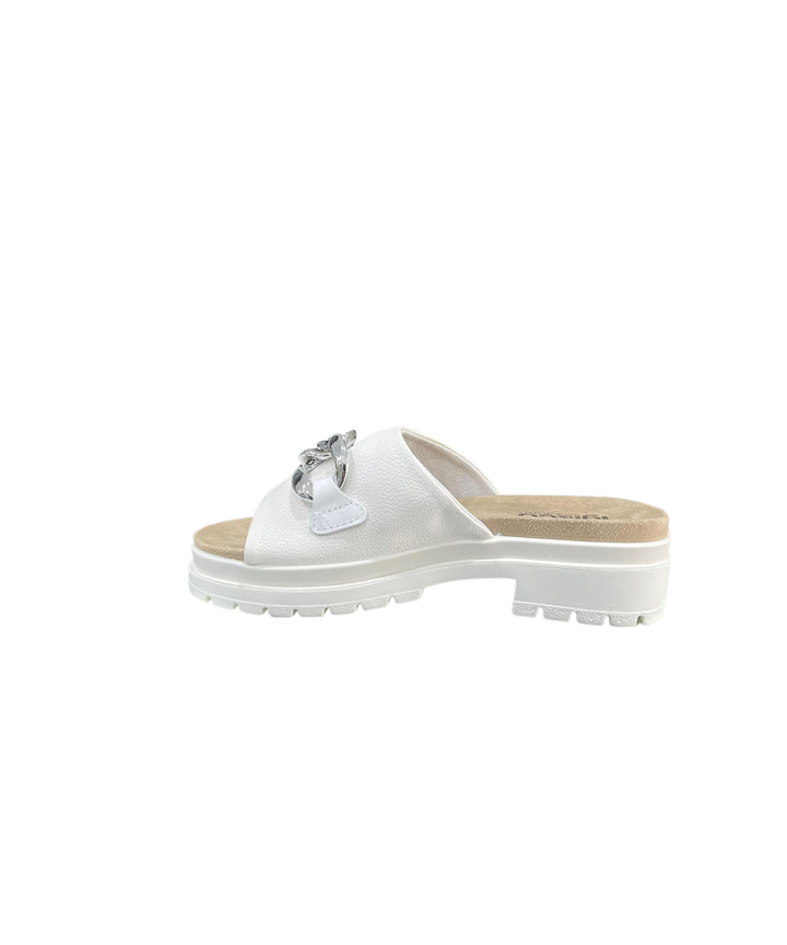 sandali ciabatta donna pelle igi&co art. 3675011 bianco