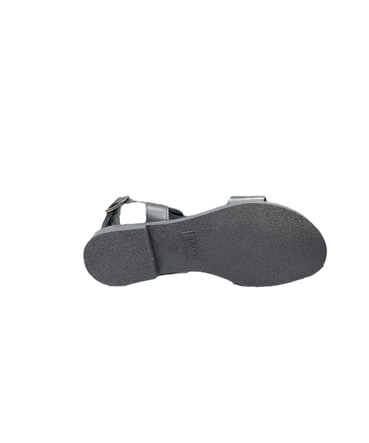 sandali donna pelle igi&co art. 3683000 nero-antracite