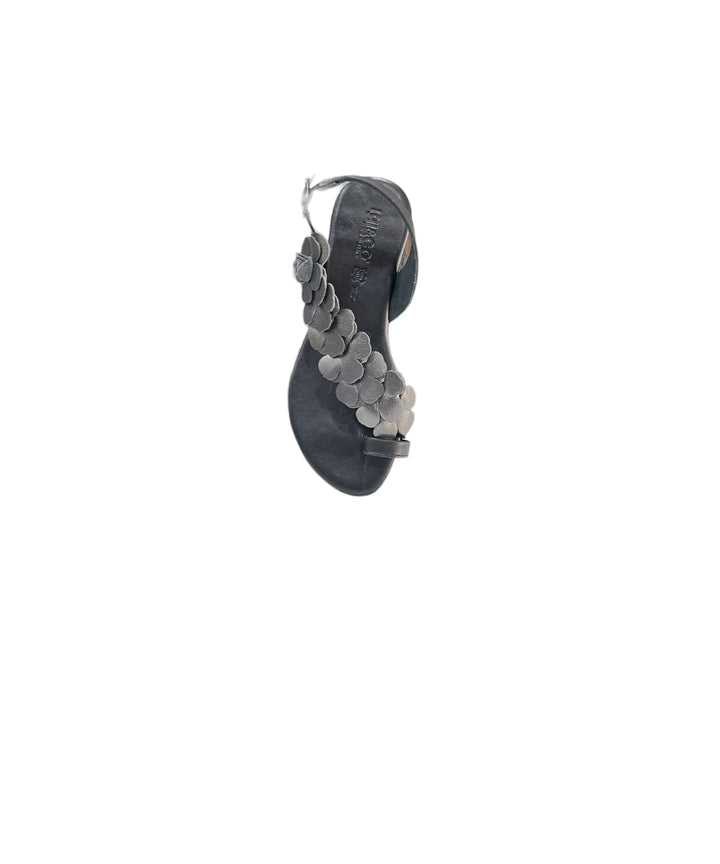 sandali infrapollice donna pelle igi&co art. 3683100 nero-canna di fucile