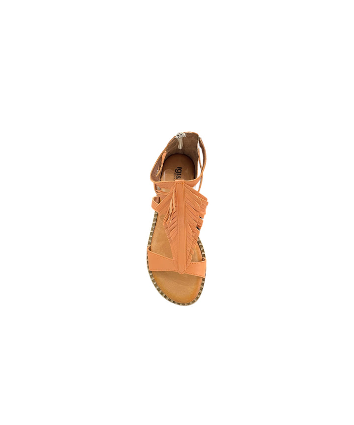 sandali donna pelle igi&co art. 3684200 arancio