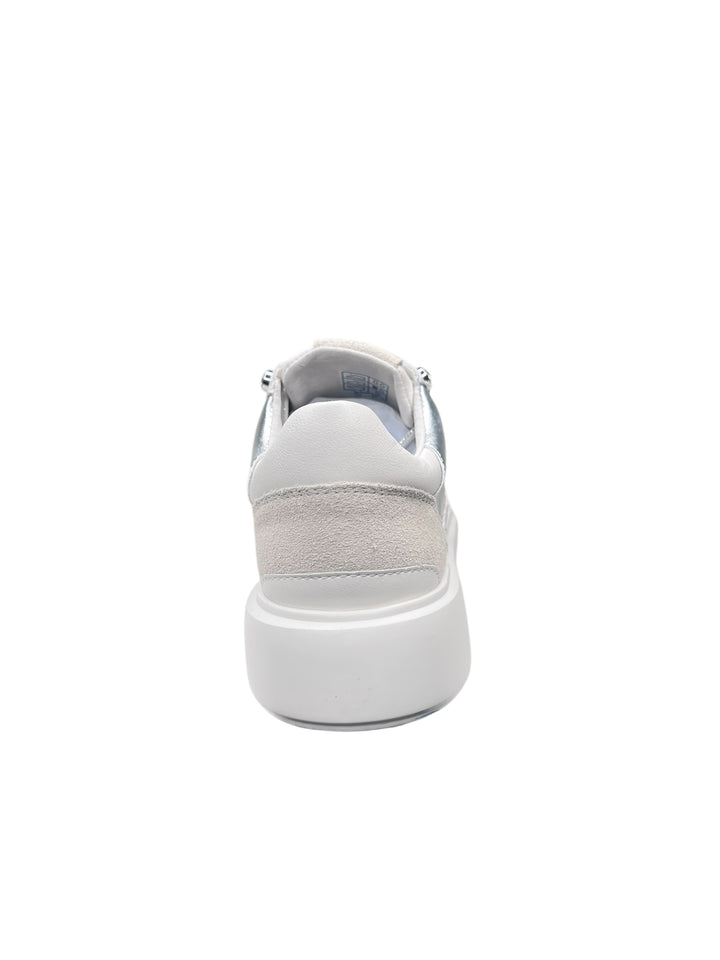 lejade sneakers donna pelle argento